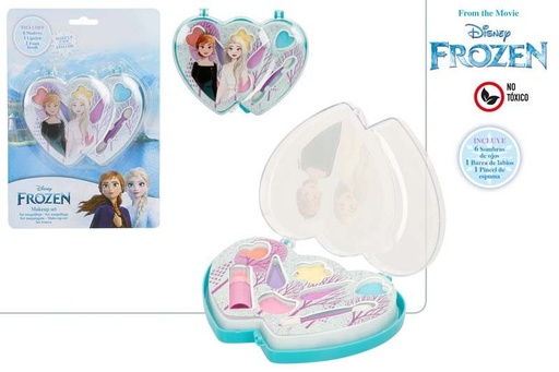 Maquillaje frozen 6 sombras,1 barra y 1 pincel bl ref 77349