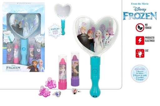 Espejo frozen con luz y balsamo labial en caja ref 77353