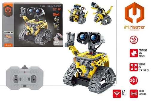 Mechanical master construccion con mando 434 pzas + 6 años ref 85458